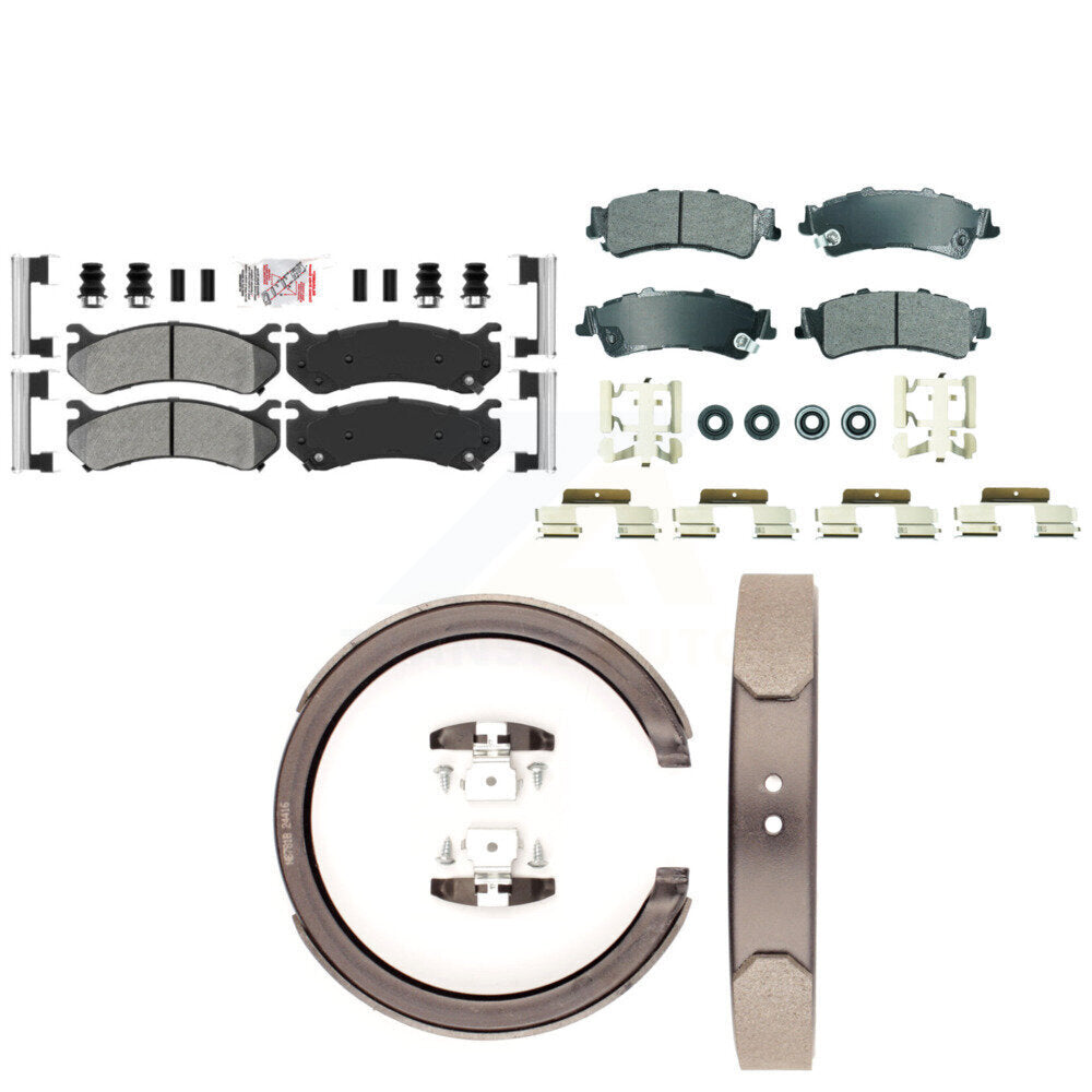 Transit Auto KNN-101296 Disc Brake Pad for 1999-2007 Chevrolet Silverado 1500 Classic, GMC Sierra 1500 Classic and More - Front and Rear
