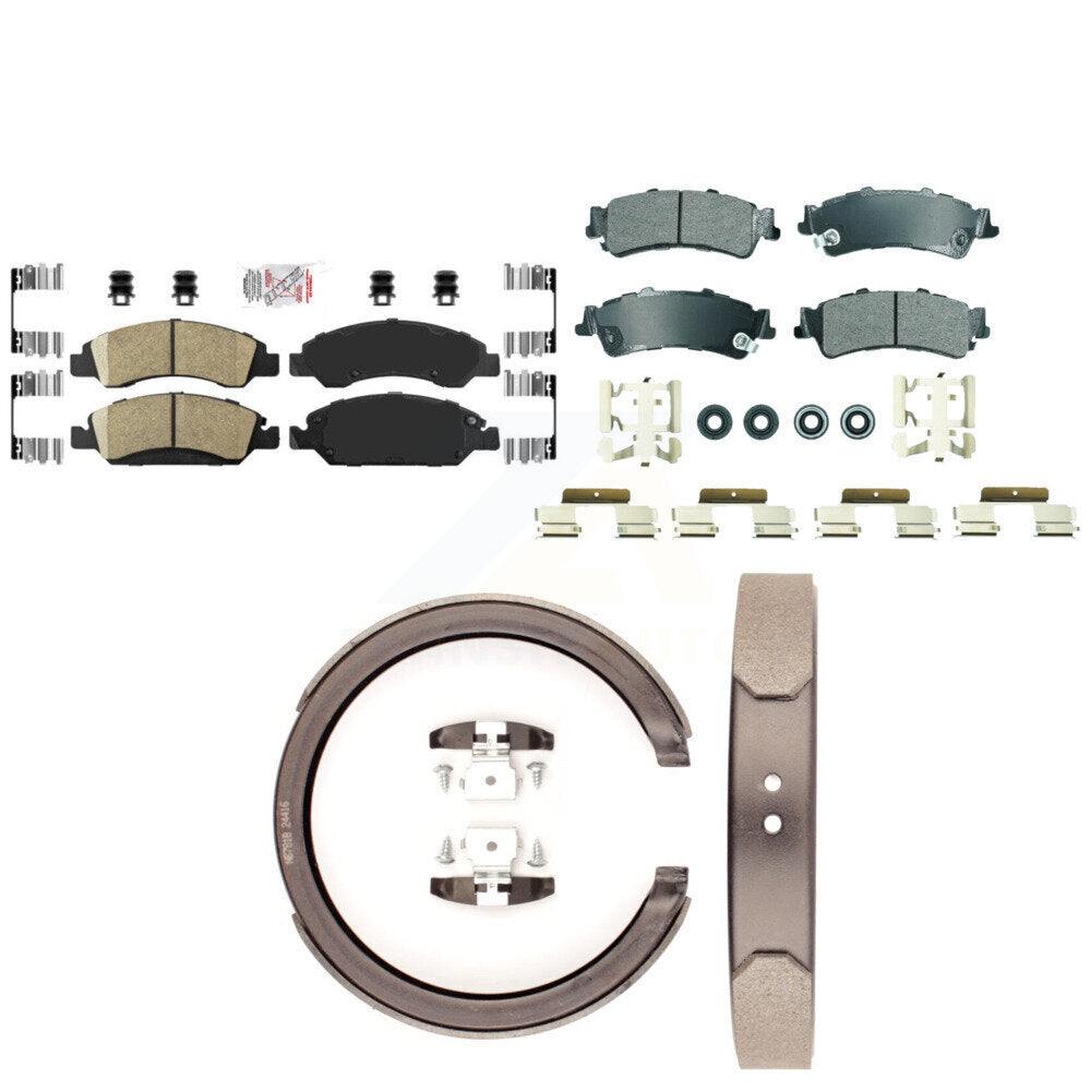 Transit Auto KNN-101298 Disc Brake Pad for 2005-2007 Chevrolet Silverado 1500 Classic, GMC Sierra 1500 Classic and More - Front and Rear