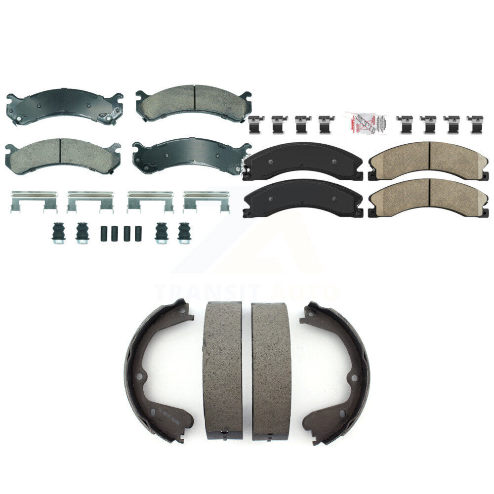 Transit Auto KNN-101323 Disc Brake Pad for 2009-2020 Chevrolet Express 4500, Chevrolet Express 3500 and More - Front and Rear
