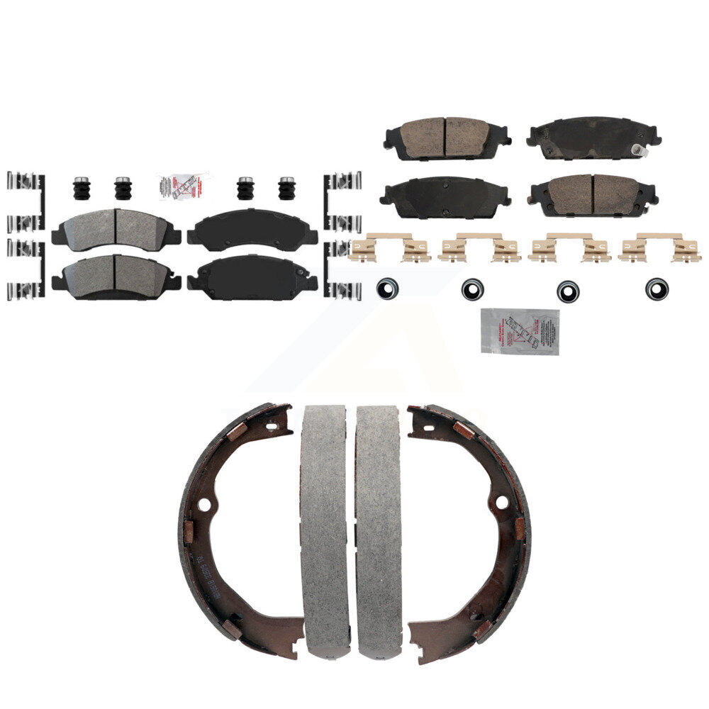 Transit Auto KNN-101335 Disc Brake Pad for 2014-2020 Chevrolet Silverado 1500 LD, GMC Sierra 1500 Limited and More - Front and Rear