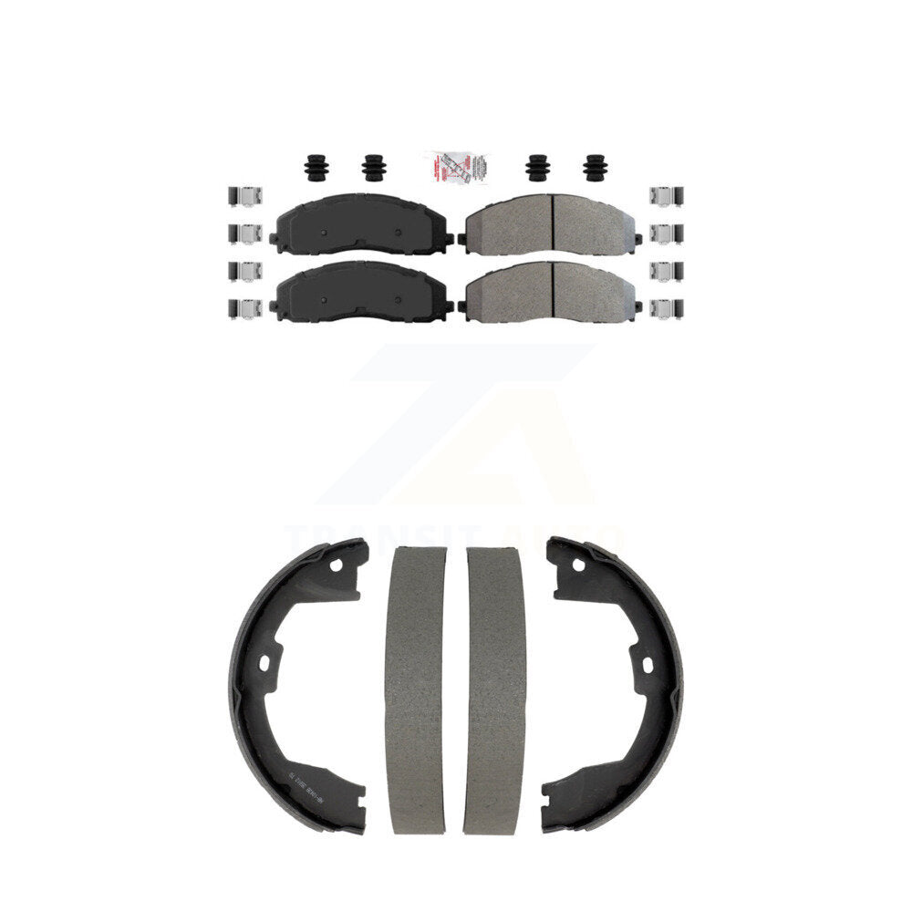 Transit Auto KNN-101346 Disc Brake Pad for 2013-2022 Ford F-250 Super Duty, Ford F-350 Super Duty, Ford F-450 Super Duty - Front and Rear