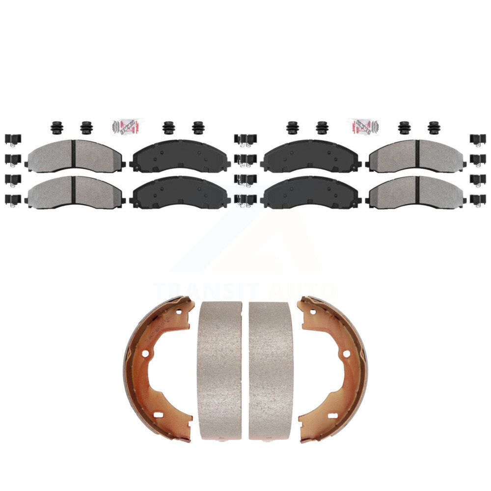 Transit Auto KNN-101361 Disc Brake Pad for 2017-2022 Ford F-600 Super Duty, Ford F-450 Super Duty, Ford F-550 Super Duty - Front and Rear