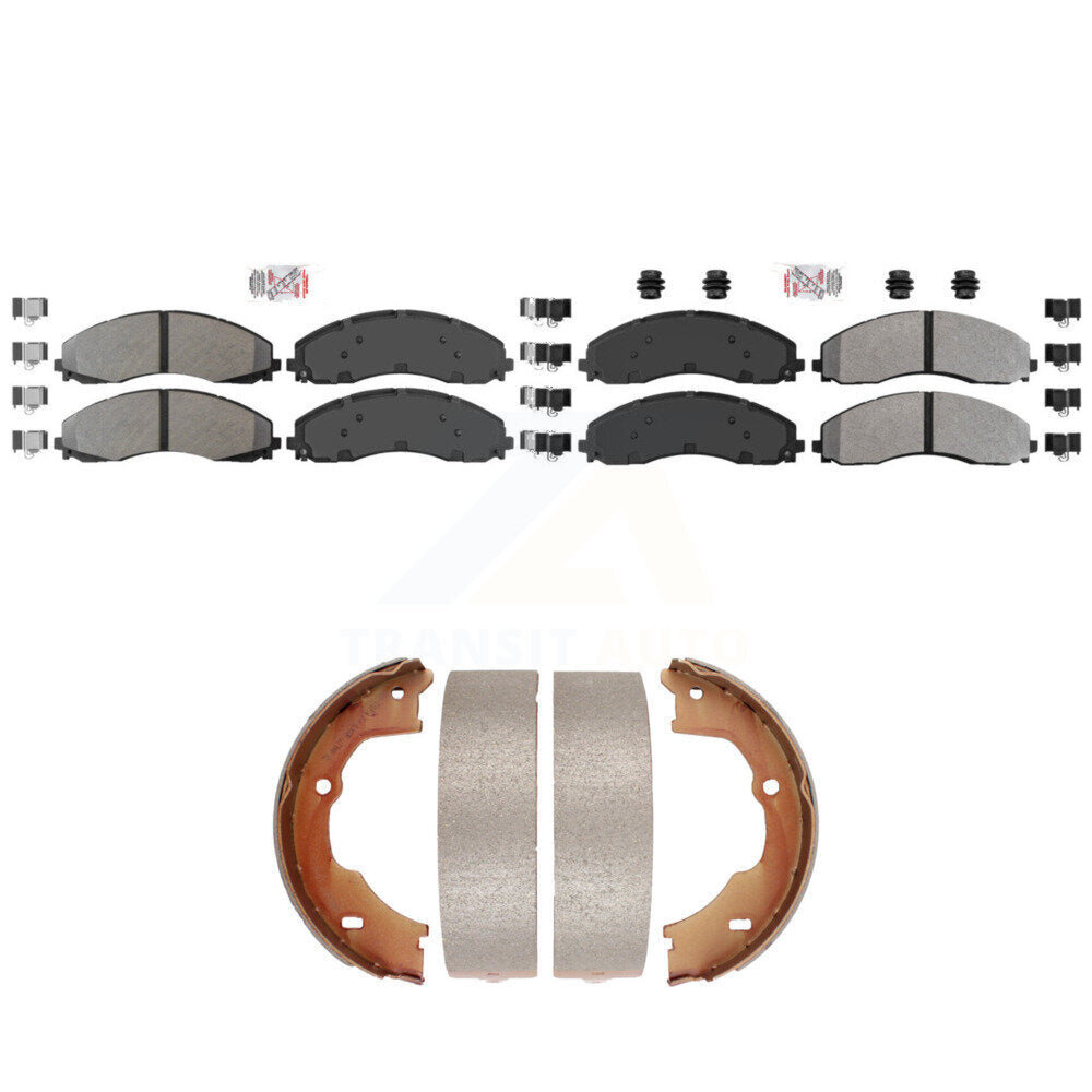Transit Auto KNN-101362 Disc Brake Pad for 2017-2022 Ford F-600 Super Duty, Ford F-450 Super Duty, Ford F-550 Super Duty - Front and Rear