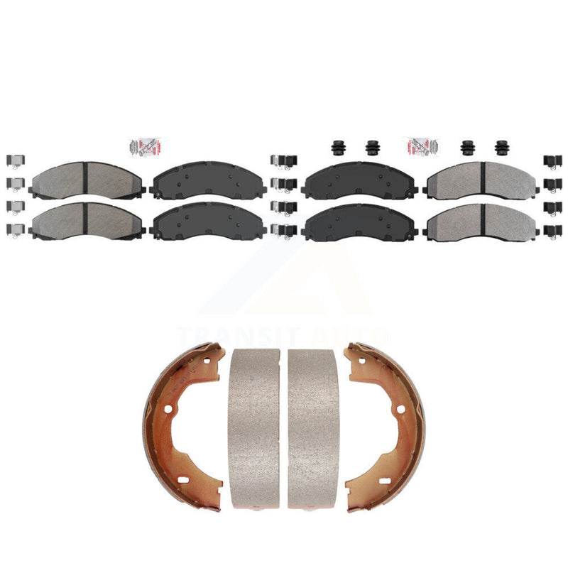 Transit Auto KNN-101362 Disc Brake Pad for 2017-2022 Ford F-600 Super Duty, Ford F-450 Super Duty, Ford F-550 Super Duty - Front and Rear
