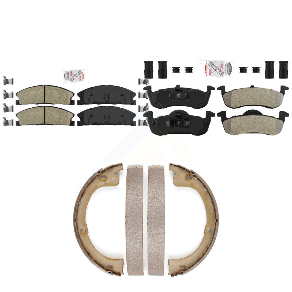 Transit Auto KNN-101365 Disc Brake Pad for 2017-2019 Lincoln MKT - Front and Rear