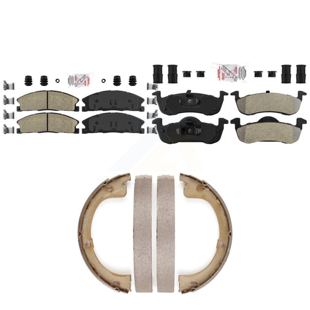 Transit Auto KNN-101366 Disc Brake Pad for 2017-2019 Lincoln MKT - Front and Rear