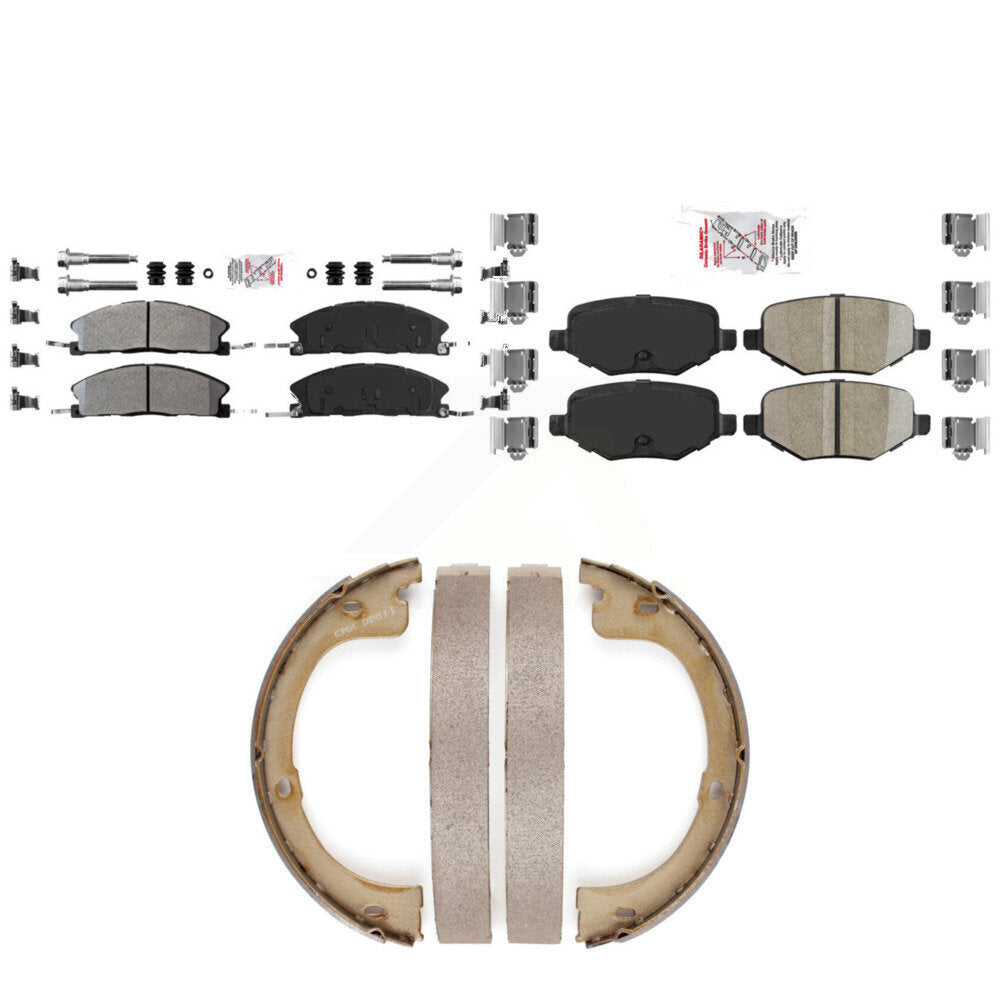 Transit Auto KNN-101370 Disc Brake Pad for 2017-2019 Lincoln MKT - Front and Rear