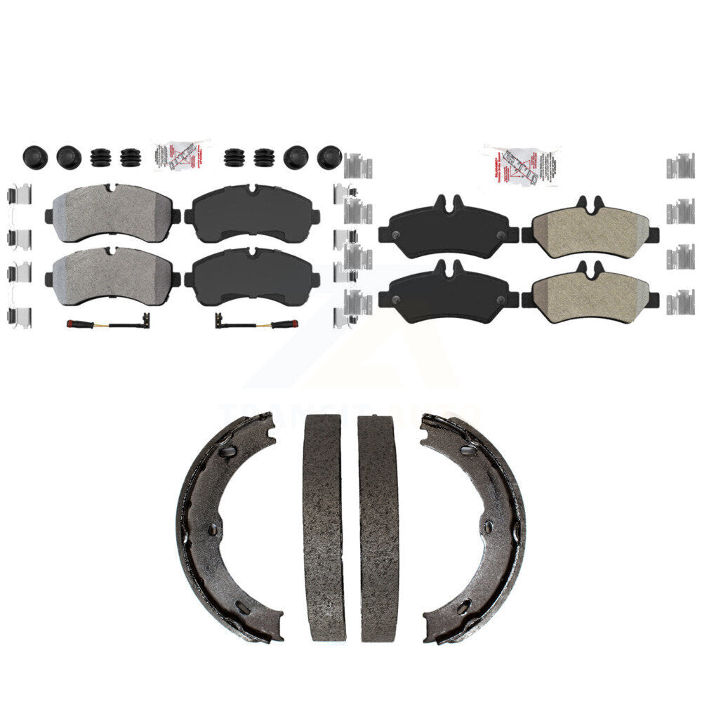 Transit Auto KNN-101376 Disc Brake Pad for 2007-2014 Freightliner Sprinter 3500, Dodge Sprinter 3500 - Front and Rear