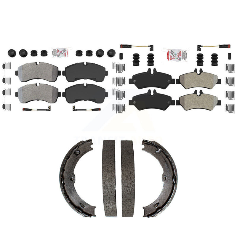 Transit Auto KNN-101377 Disc Brake Pad for 2007-2014 Freightliner Sprinter 3500, Dodge Sprinter 3500 - Front and Rear