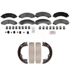 Transit Auto KNN-101398 Disc Brake Pad for 2021-2024 Chevrolet Express 2500, GMC Savana 2500 - Front and Rear