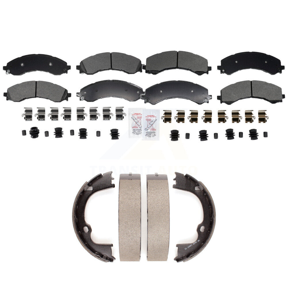 Transit Auto KNN-101400 Disc Brake Pad for 2021-2024 Chevrolet Express 2500, GMC Savana 2500 - Front and Rear
