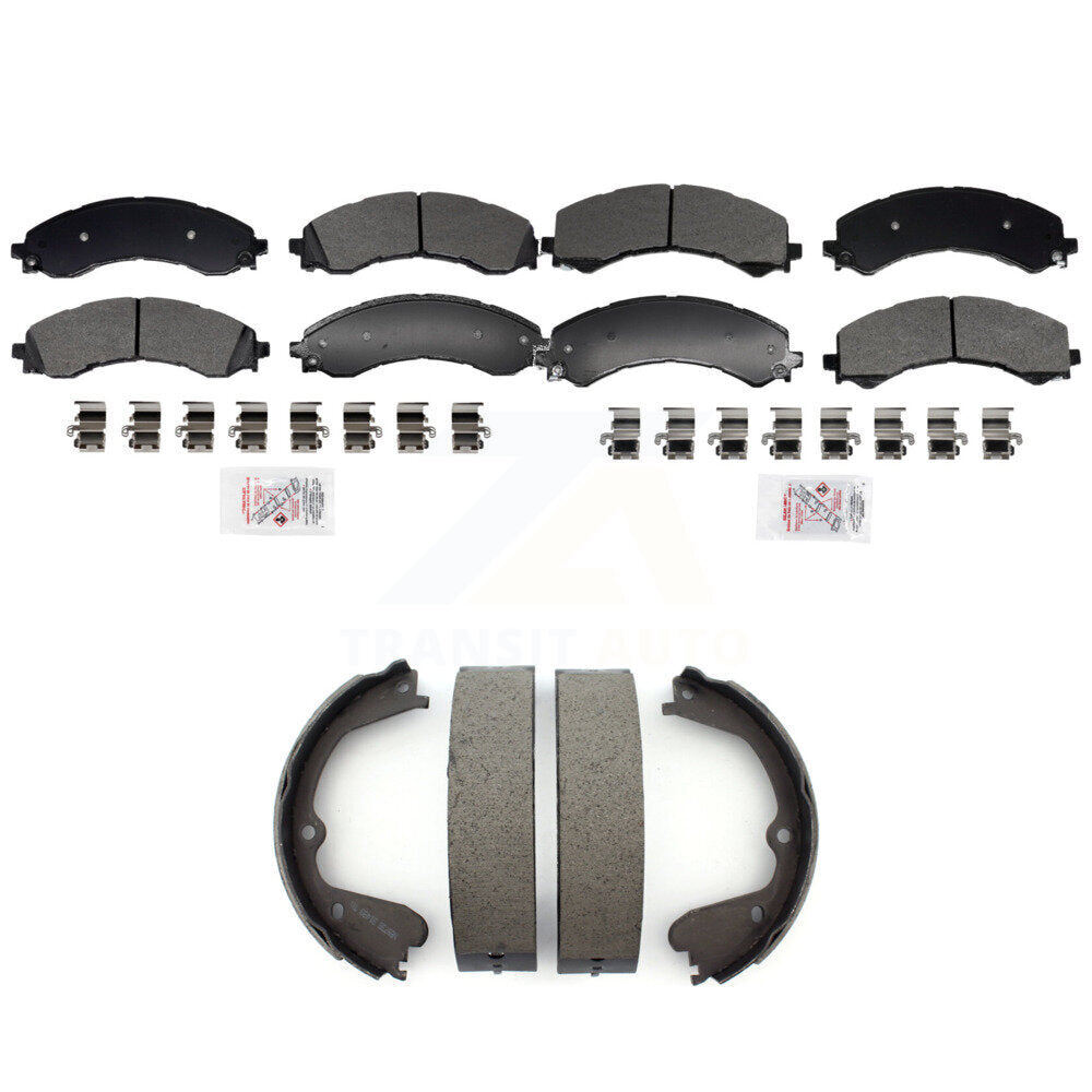 Transit Auto KNN-101401 Disc Brake Pad for 2021-2023 Chevrolet Express 3500, GMC Savana 3500 and More - Front and Rear