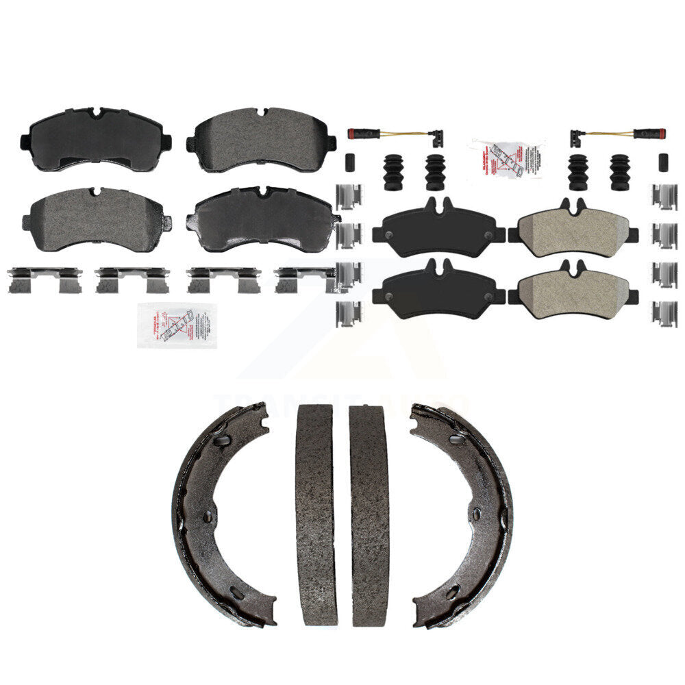 Transit Auto KNN-101408 Disc Brake Pad for 2007-2014 Freightliner Sprinter 3500, Dodge Sprinter 3500 - Front and Rear
