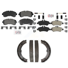 Transit Auto KNN-101408 Disc Brake Pad for 2007-2014 Freightliner Sprinter 3500, Dodge Sprinter 3500 - Front and Rear