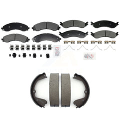 Transit Auto KNN-101417 Disc Brake Pad for 2021-2022 Chevrolet Express 4500, GMC Savana 4500 - Front and Rear