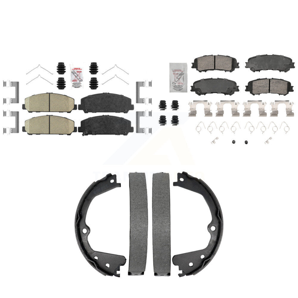 Transit Auto KNN-101424 Disc Brake Pad for 2017-2023 Nissan TITAN - Front and Rear
