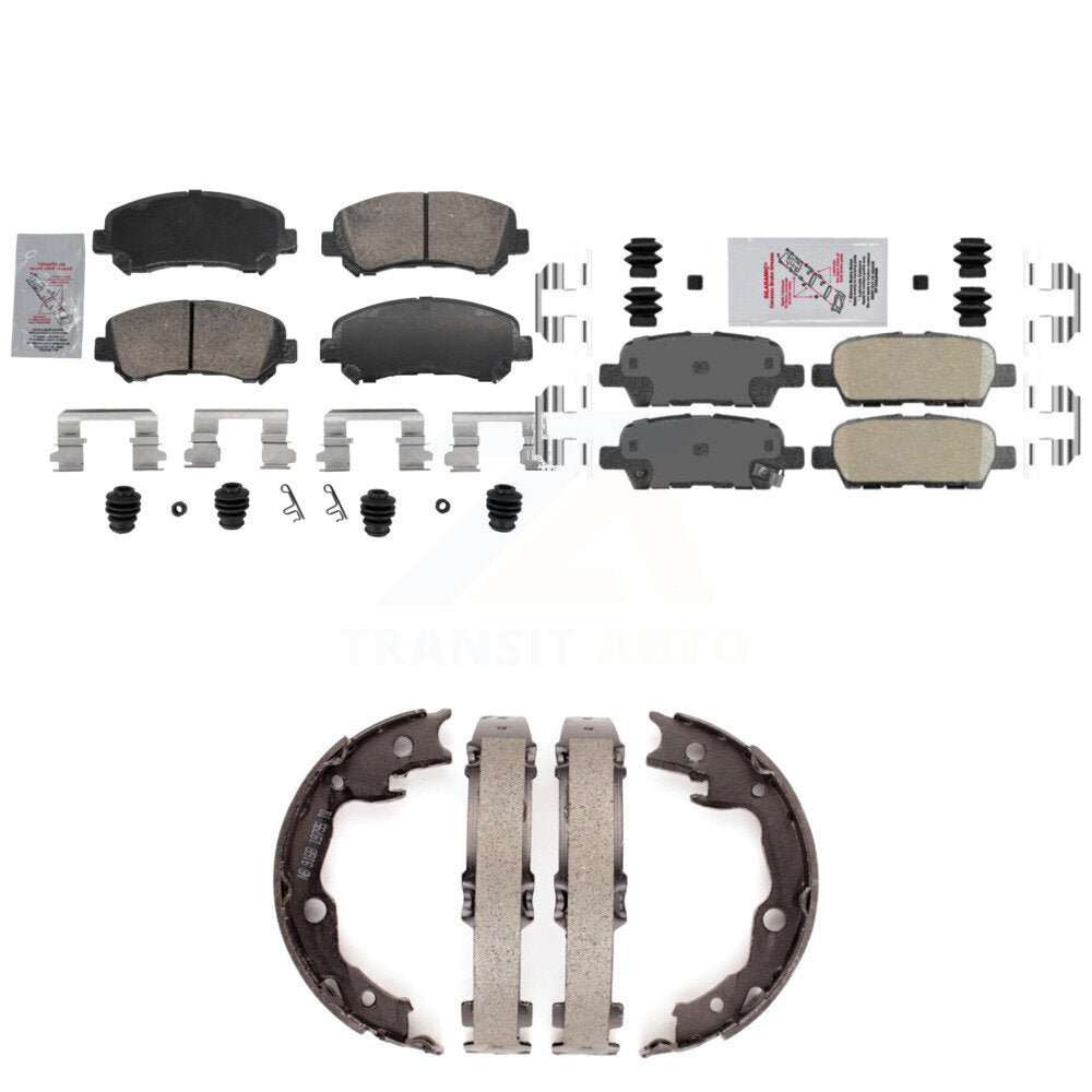 Transit Auto KNN-101443 Disc Brake Pad for 2007-2017 Nissan Juke, Nissan Rogue Select and More - Front and Rear