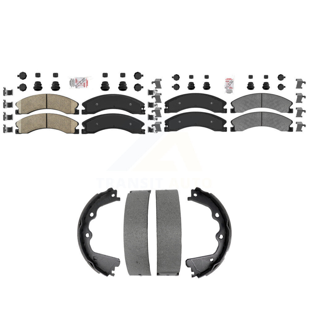 Transit Auto KNN-101467 Disc Brake Pad for 2011-2019 Chevrolet Suburban 3500 HD, Chevrolet Silverado 2500 HD and More - Front and Rear