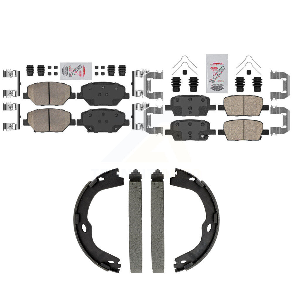 Transit Auto KNN-101564 Disc Brake Pad for 2016-2020 Chevrolet Camaro - Front and Rear