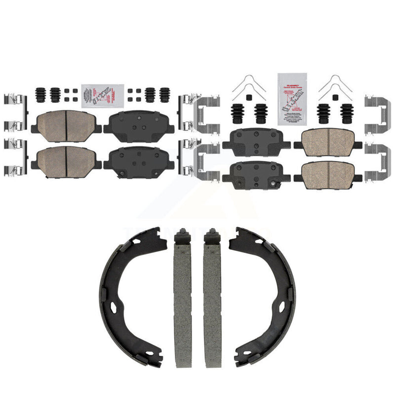 Transit Auto KNN-101564 Disc Brake Pad for 2016-2020 Chevrolet Camaro - Front and Rear