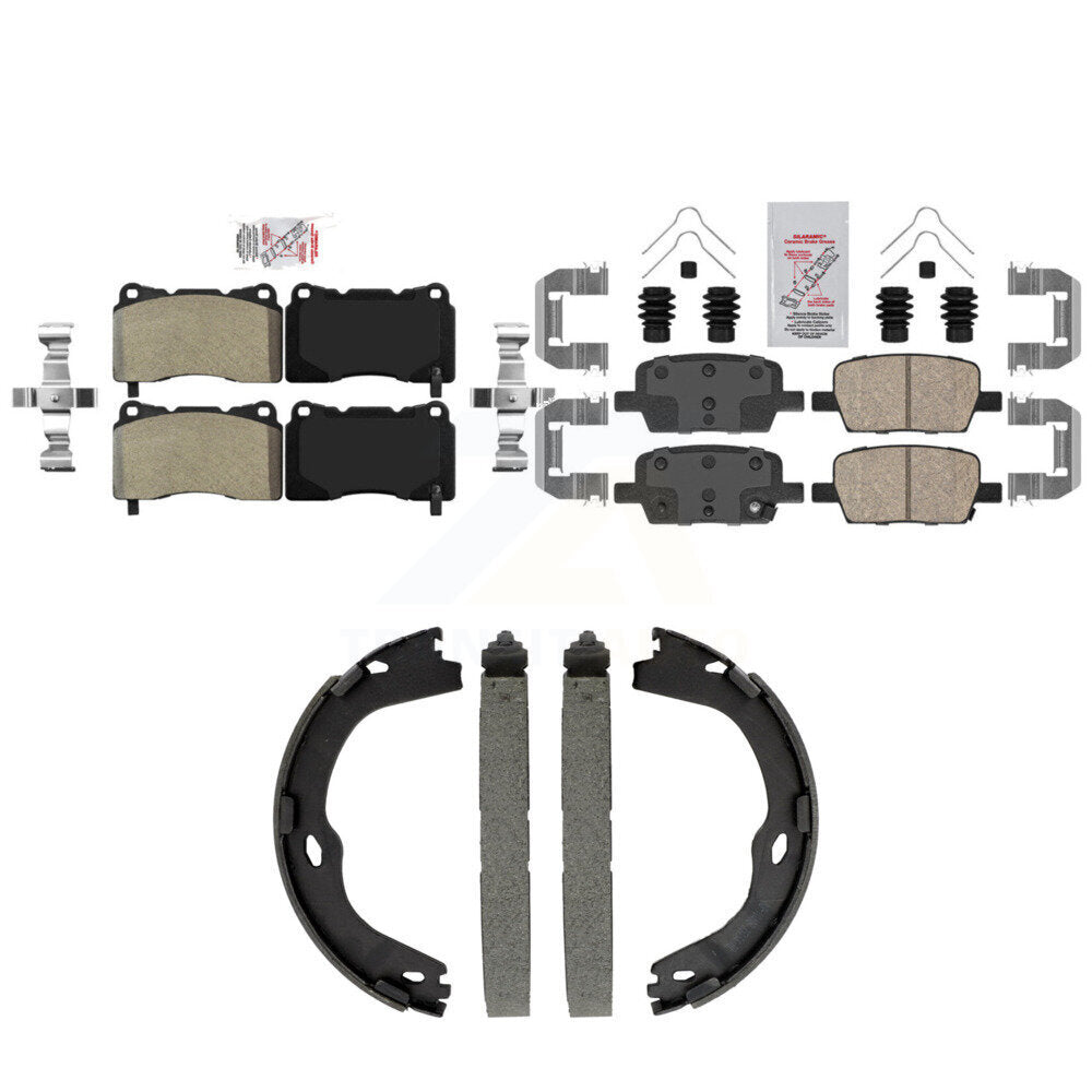 Transit Auto KNN-101566 Disc Brake Pad for 2016-2022 Chevrolet Camaro - Front and Rear