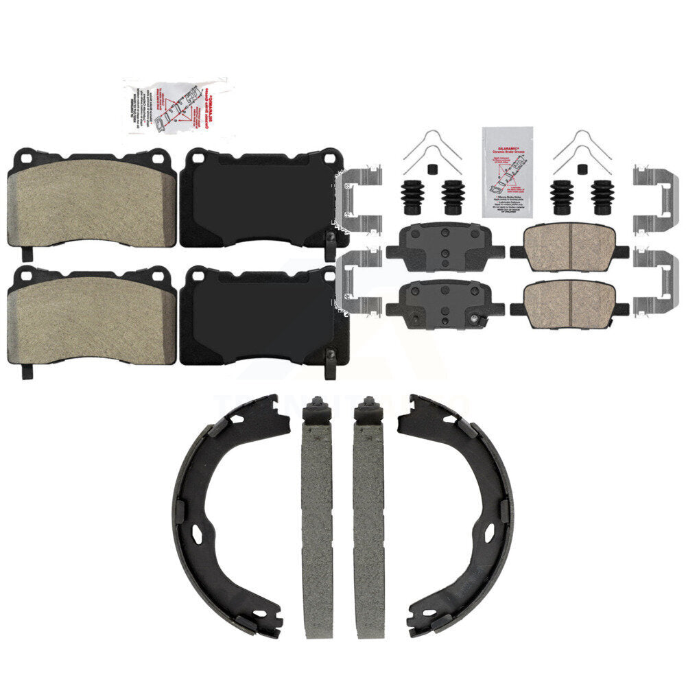 Transit Auto KNN-101567 Disc Brake Pad for 2016-2022 Chevrolet Camaro - Front and Rear
