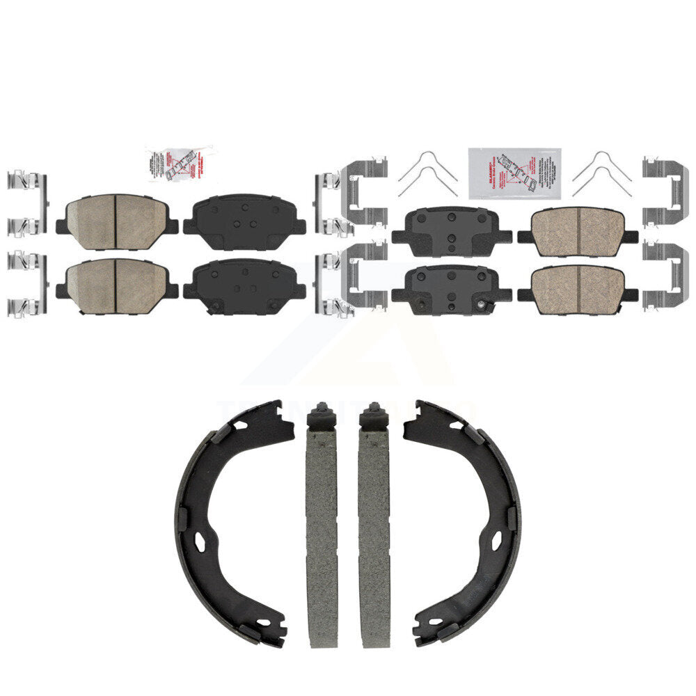 Transit Auto KNN-101569 Disc Brake Pad for 2016-2020 Chevrolet Camaro - Front and Rear