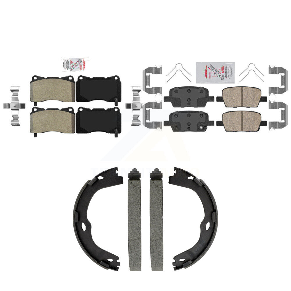 Transit Auto KNN-101570 Disc Brake Pad for 2016-2022 Chevrolet Camaro - Front and Rear