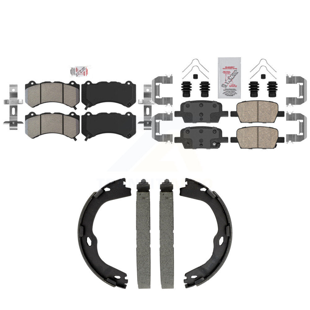 Transit Auto KNN-101572 Disc Brake Pad for 2019-2021 Chevrolet Camaro - Front and Rear
