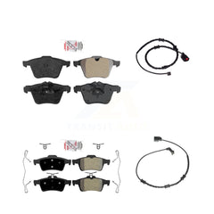 AmeriBRAKES KNW-100023 Disc Brake Pad for 2014-2015 Jaguar XJ - Front and Rear
