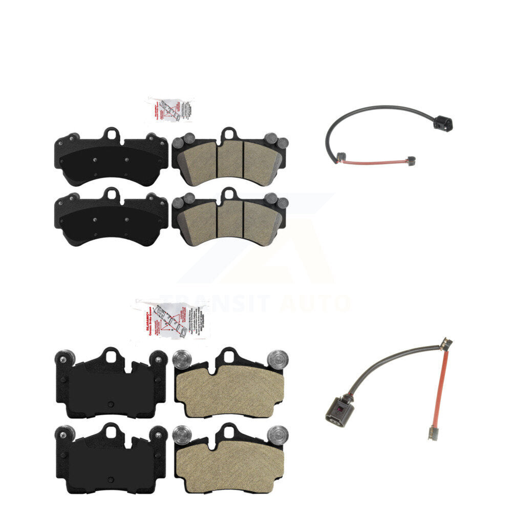 AmeriBRAKES KNW-100057 Disc Brake Pad for 2008-2010 Porsche Cayenne - Front and Rear