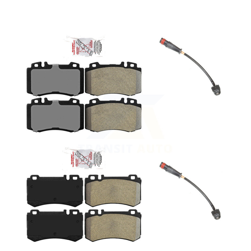 AmeriBRAKES KNW-100070 Disc Brake Pad for 2005-2006 Mercedes-Benz SLK55 AMG - Front and Rear