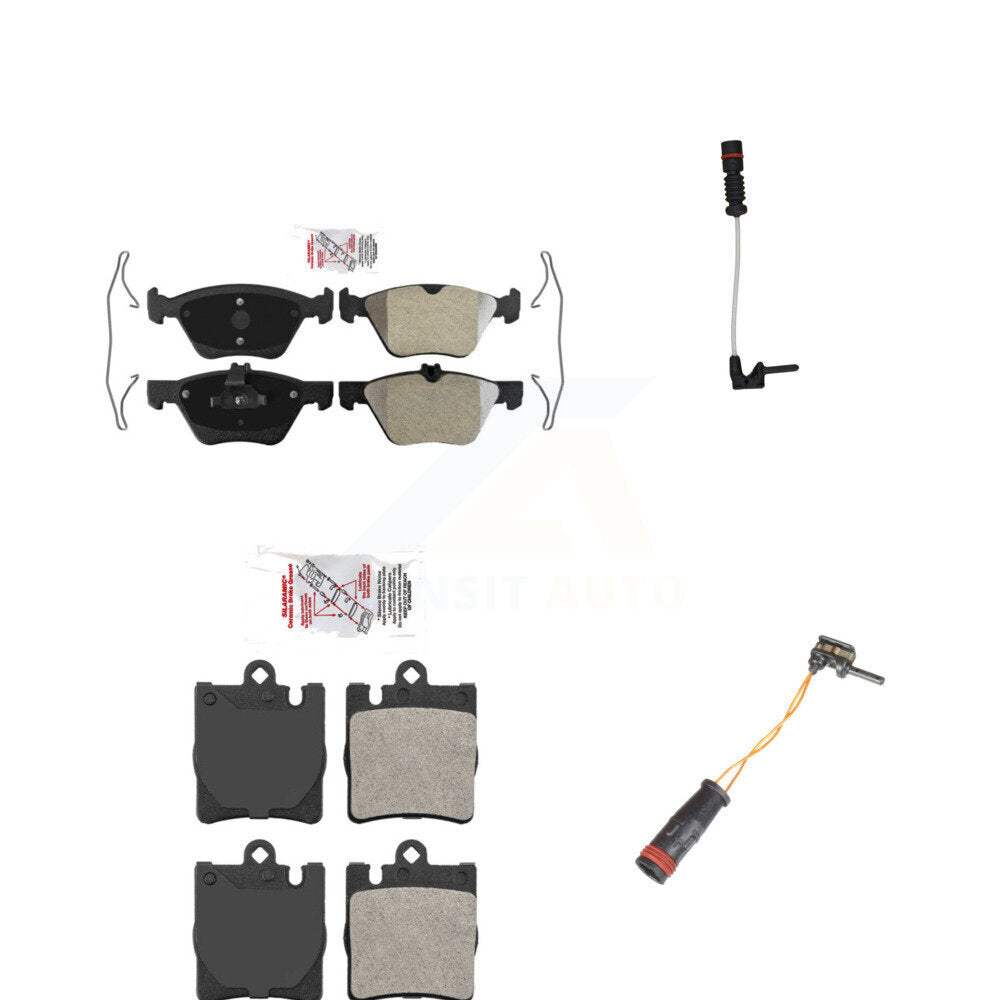 AmeriBRAKES KNW-100076 Disc Brake Pad for 2003 Mercedes-Benz CLK320 - Front and Rear