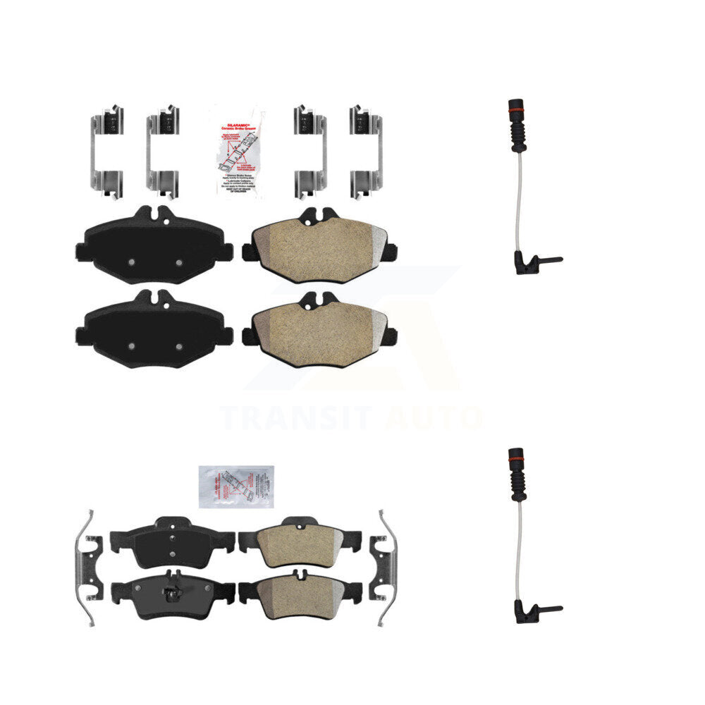 AmeriBRAKES KNW-100077 Disc Brake Pad for 2003 Mercedes-Benz E320 - Front and Rear
