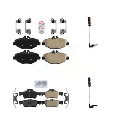 AmeriBRAKES KNW-100077 Disc Brake Pad for 2003 Mercedes-Benz E320 - Front and Rear