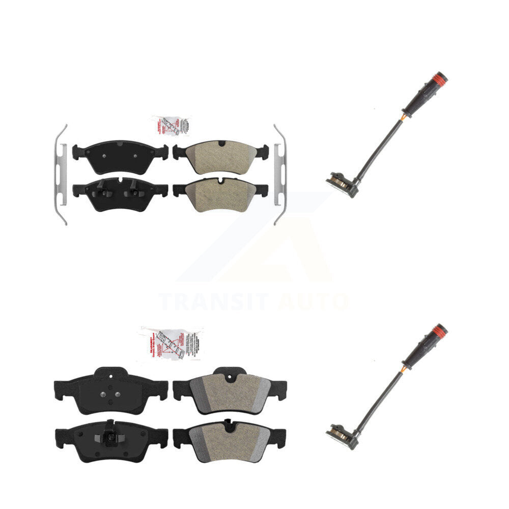 AmeriBRAKES KNW-100082 Disc Brake Pad for 2005-2013 Mercedes-Benz R350, Mercedes-Benz G55 AMG and More - Front and Rear