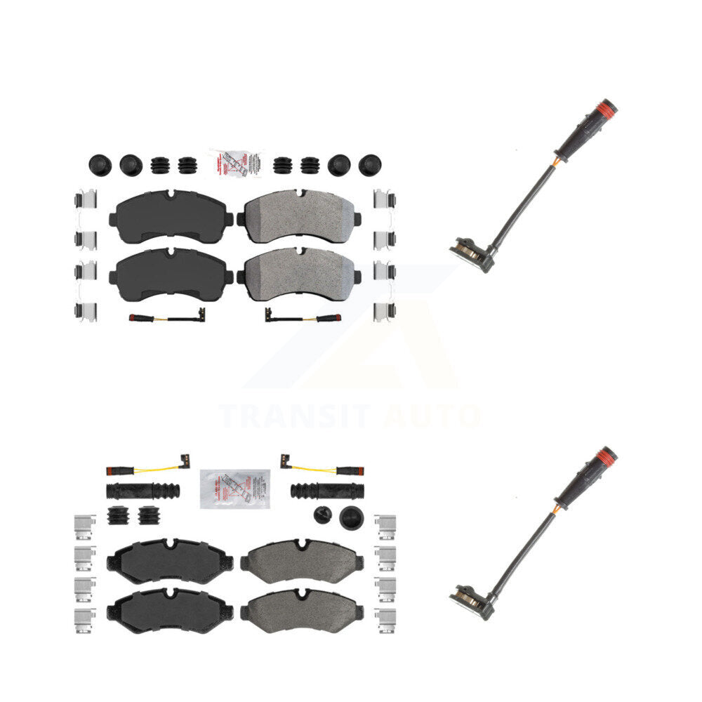 AmeriBRAKES KNW-100084 Disc Brake Pad for 2020-2024 Mercedes-Benz Sprinter 1500, Mercedes-Benz Sprinter 2500 - Front and Rear