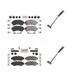 AmeriBRAKES KNW-100084 Disc Brake Pad for 2020-2024 Mercedes-Benz Sprinter 1500, Mercedes-Benz Sprinter 2500 - Front and Rear