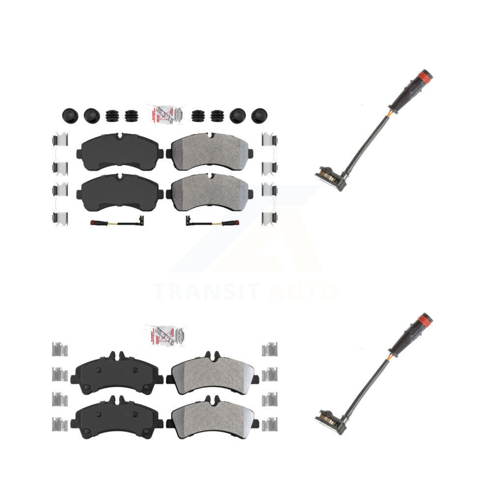 AmeriBRAKES KNW-100085 Disc Brake Pad for 2009 Dodge Sprinter 3500 - Front and Rear