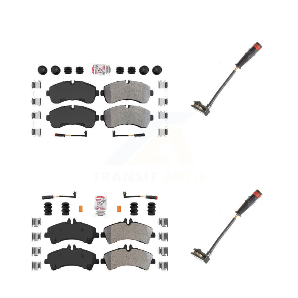 AmeriBRAKES KNW-100087 Disc Brake Pad for 2009 Dodge Sprinter 3500 - Front and Rear