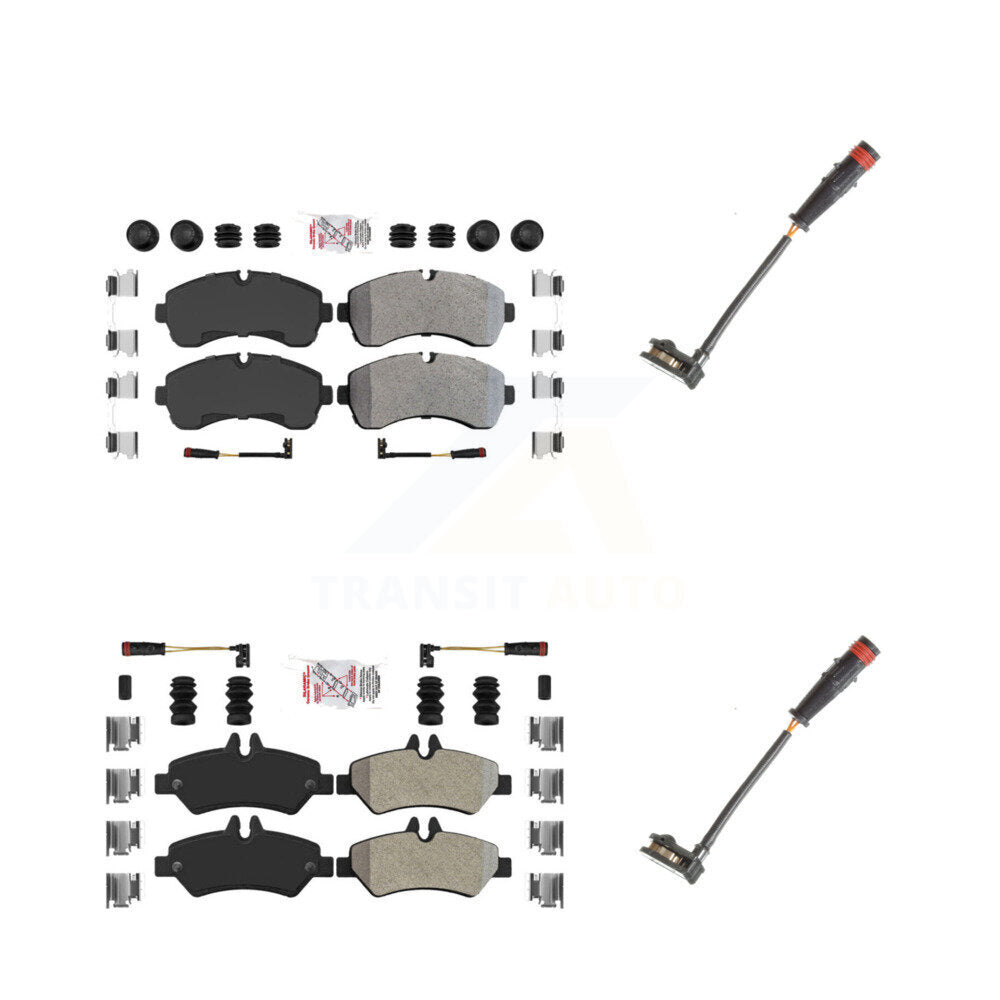 AmeriBRAKES KNW-100088 Disc Brake Pad for 2009 Dodge Sprinter 3500 - Front and Rear