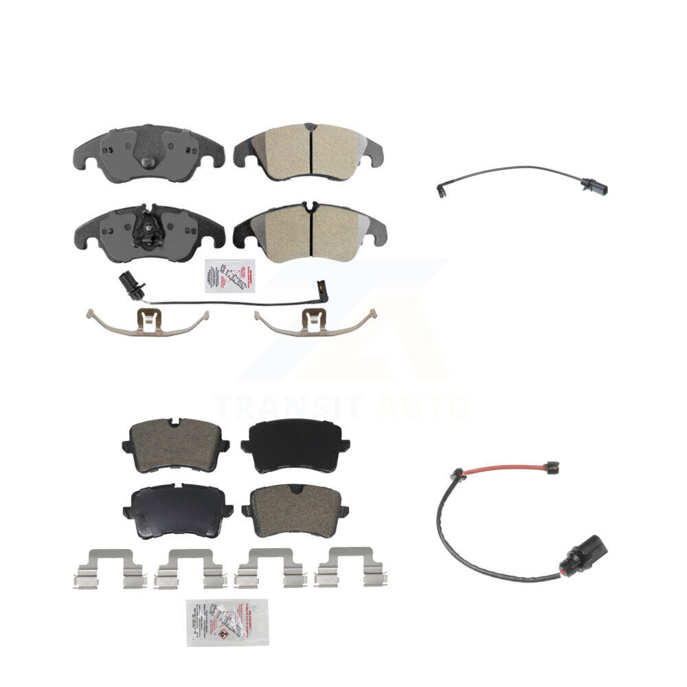 AmeriBRAKES KNW-100089 Disc Brake Pad for 2012 Audi A6 - Front and Rear