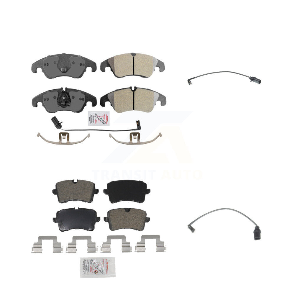 AmeriBRAKES KNW-100090 Disc Brake Pad for 2013-2015 Audi A6 Quattro, Audi A6 - Front and Rear