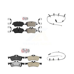 AmeriBRAKES KNW-100096 Disc Brake Pad for 2007-2008 Mini Cooper - Front and Rear