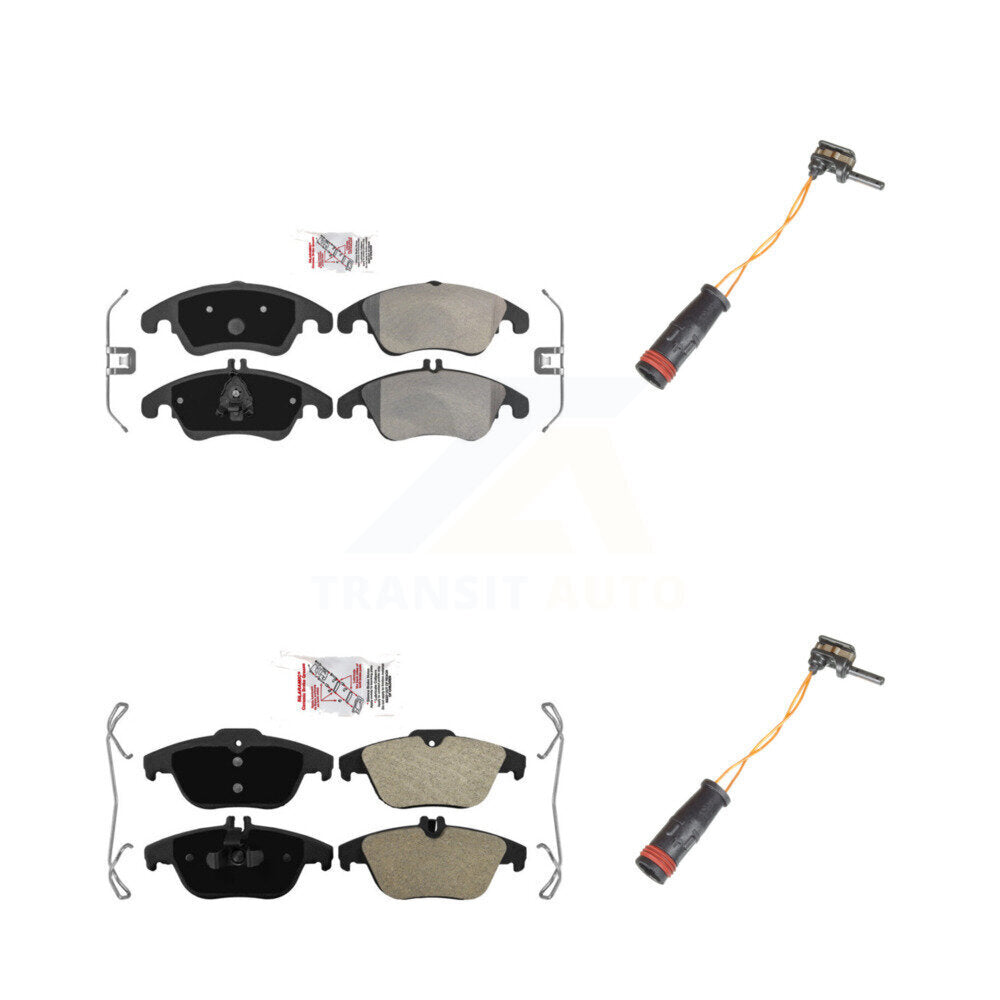 AmeriBRAKES KNW-100118 Disc Brake Pad for 2008-2017 Mercedes-Benz E400, Mercedes-Benz E550 and More - Front and Rear