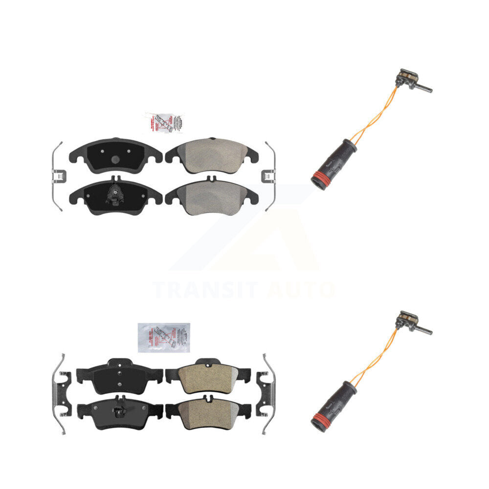 AmeriBRAKES KNW-100120 Disc Brake Pad for 2010-2016 Mercedes-Benz CLS400, Mercedes-Benz E350 and More - Front and Rear
