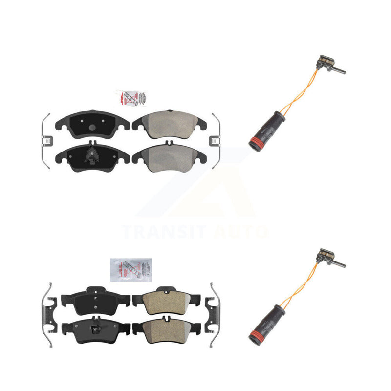 AmeriBRAKES KNW-100120 Disc Brake Pad for 2010-2016 Mercedes-Benz CLS400, Mercedes-Benz E350 and More - Front and Rear