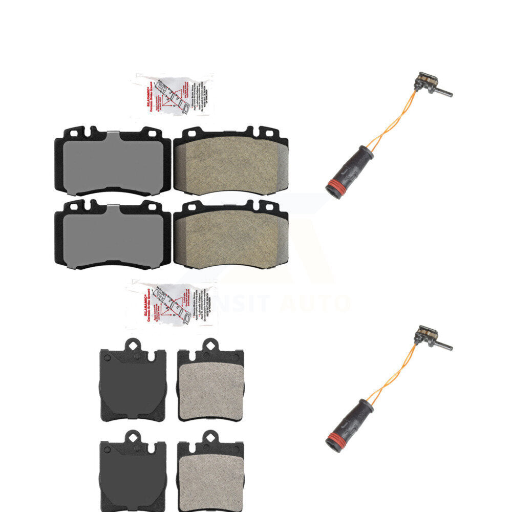 AmeriBRAKES KNW-100121 Disc Brake Pad for 2003-2007 Mercedes-Benz C350, Mercedes-Benz SLK350 and More - Front and Rear