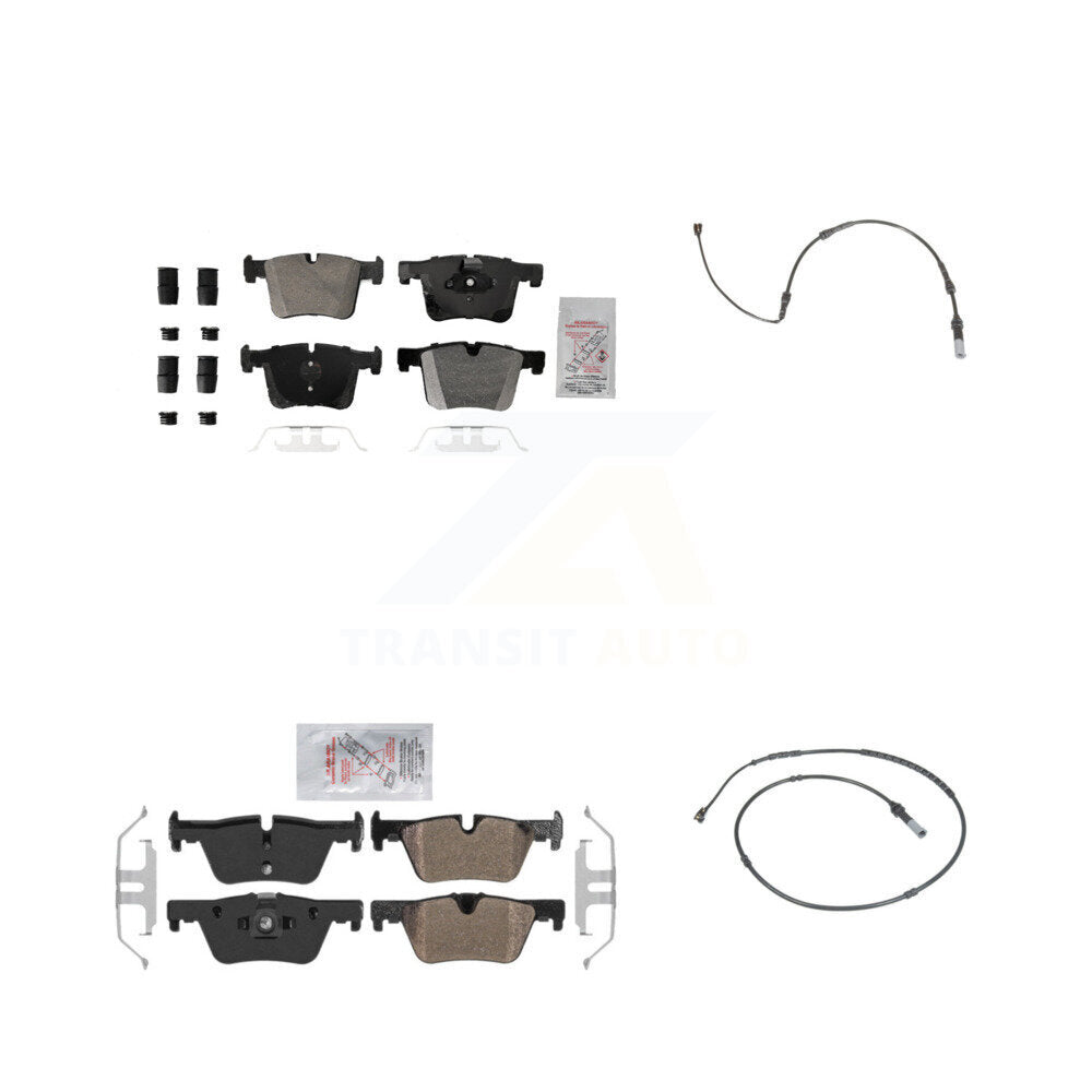 AmeriBRAKES KNW-100138 Disc Brake Pad for 2012-2018 BMW 328d, BMW 328d xDrive and More - Front and Rear