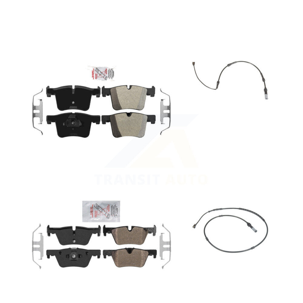 AmeriBRAKES KNW-100139 Disc Brake Pad for 2012-2018 BMW 328d, BMW 328d xDrive and More - Front and Rear